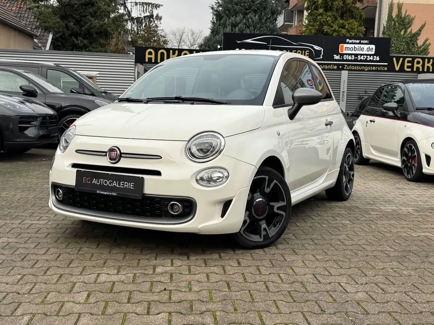 Fiat 500 S Sport*Zahnriemen Neu*Garantie*Automatik*PDC Blanc - 1