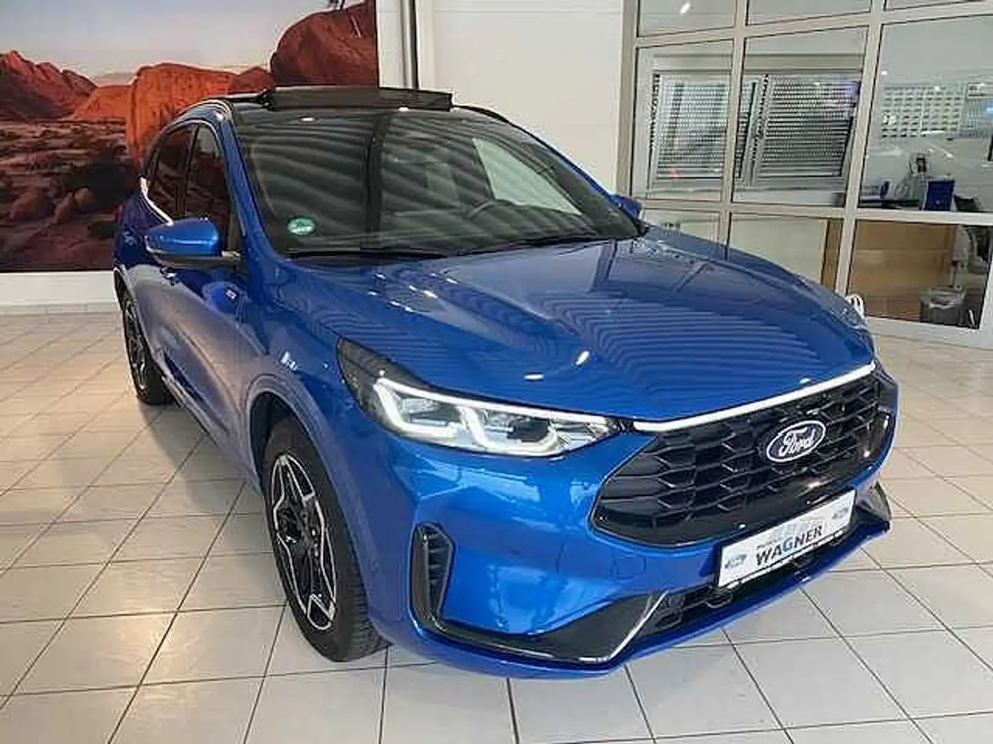 Ford Kuga Hybrid 2.5  FHEV 4x4 ST-LINE/AHK/PANO-D./19´´ Blau - 1