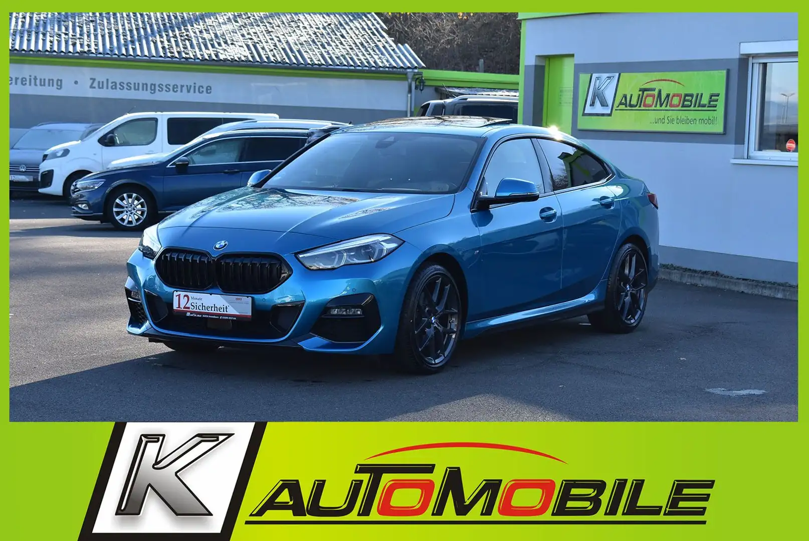 BMW 218i Gran Coupé M Sport Panorama+H&K+Kamera+ACC Blau - 1