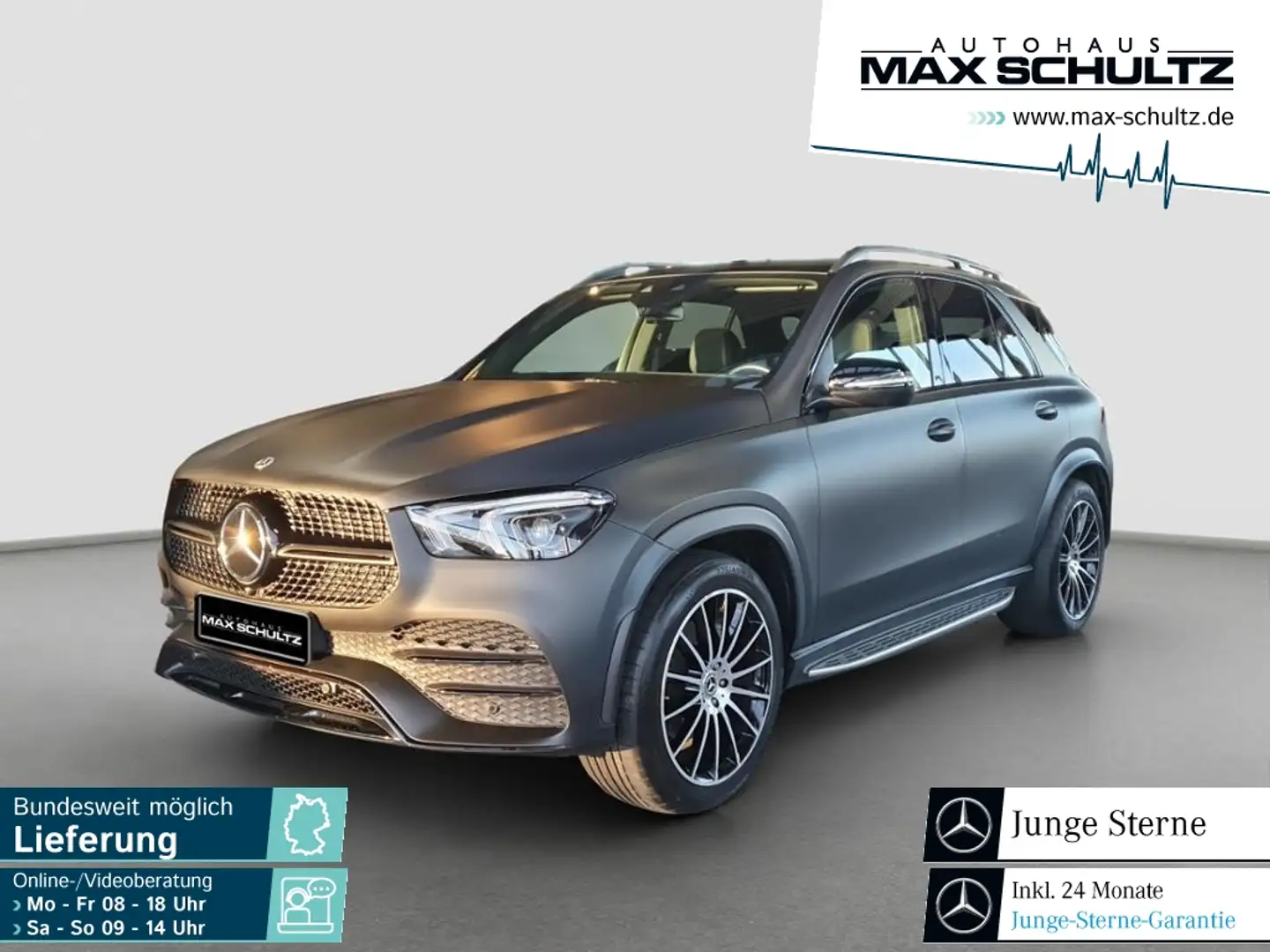 Mercedes-Benz GLE 400 d 4MATIC ***VOLLFOLIERUNG MATT GRAU*** Rot - 1