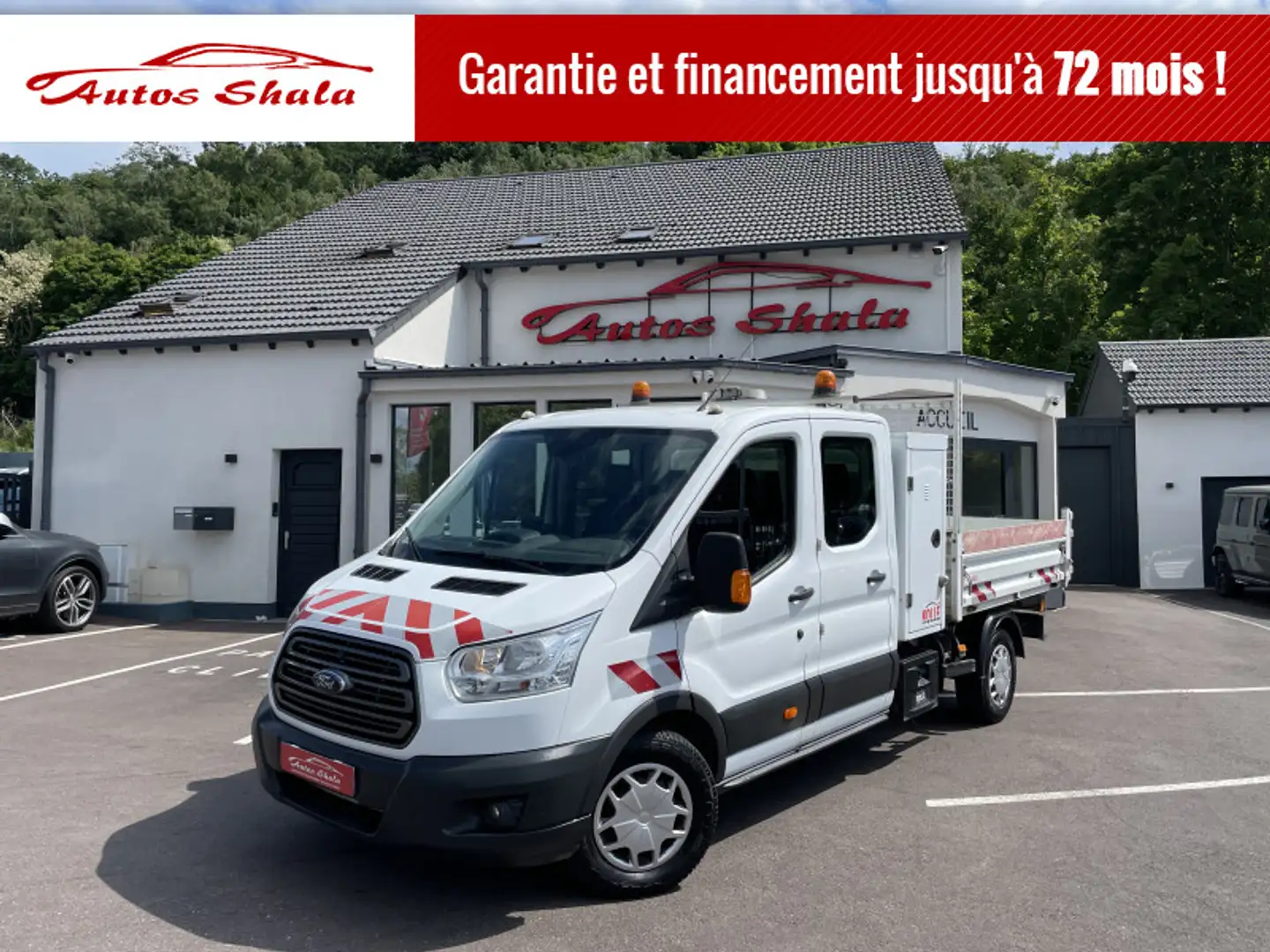 Ford Transit Trend 2.0 TDCi 130CV BVM 6 Sieges E6 Blanc - 1