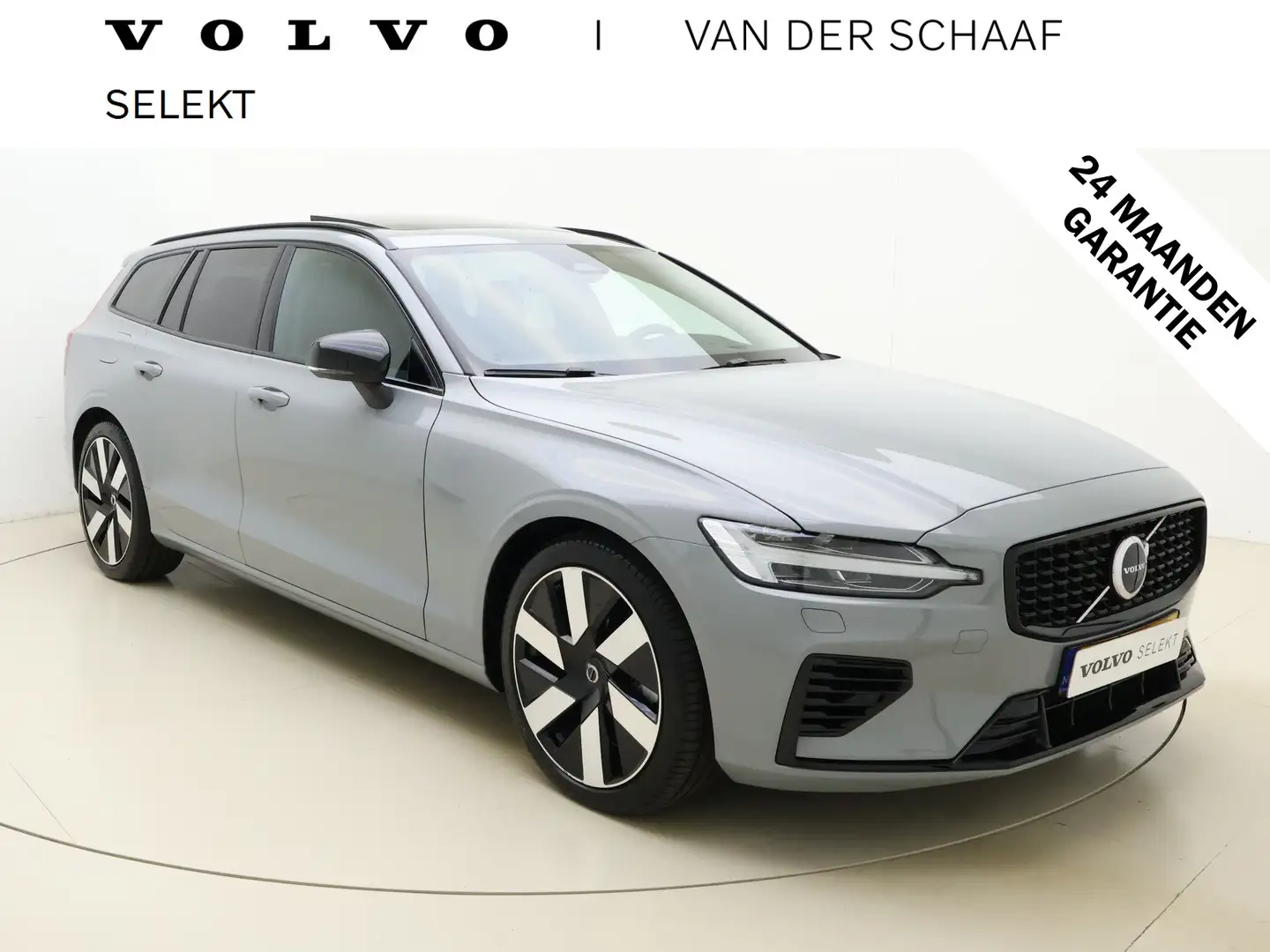 Volvo V60 T8 455pk AWD Ultra Dark / Head-Up / Panoramadak / Gris - 1
