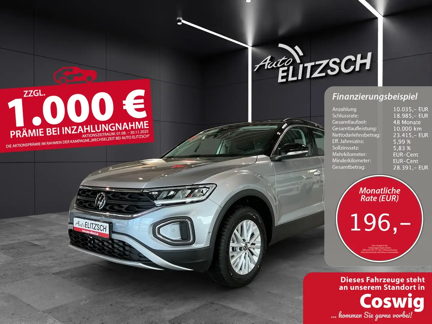 Volkswagen T-Roc Life Silber - 1