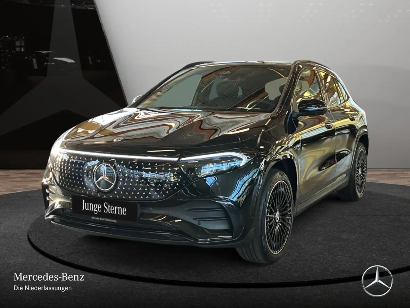 Mercedes-Benz EQA 300 4M AMG+NIGHT+PREMIUM+360+MEMORY+BURMESTER Schwarz - 2
