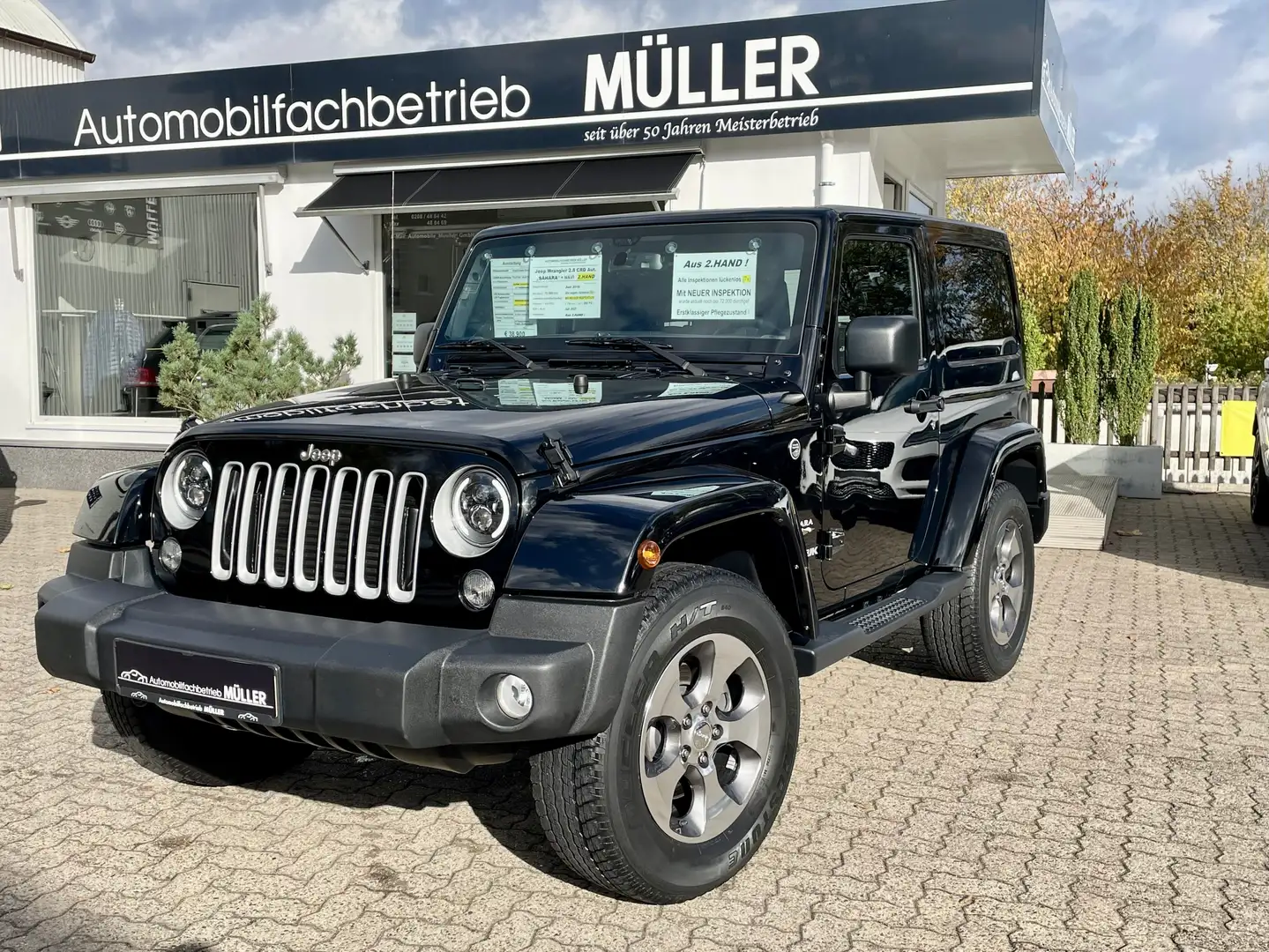 Jeep Wrangler Wrangler 2.8 CRD Aut."SAHARA" LEDER+NAVI+LED+2.Hd Schwarz - 1