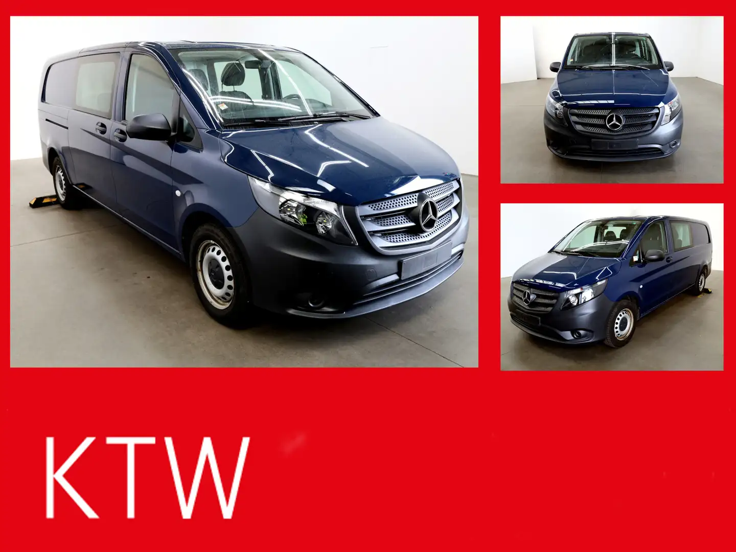 Mercedes-Benz Vito 114 Mixto Extralang,Klima,Tempomat,AHK Kék - 1
