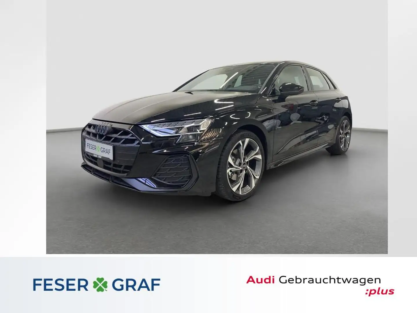 Audi A3 S line 30 TDI LED ACC RFK Navi PDC SHZ Schwarz - 1