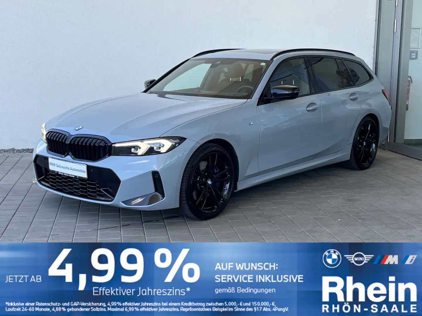 BMW 330 i xDrive Touring M Sportpaket H/K.Pano.AHK. Grijs - 1
