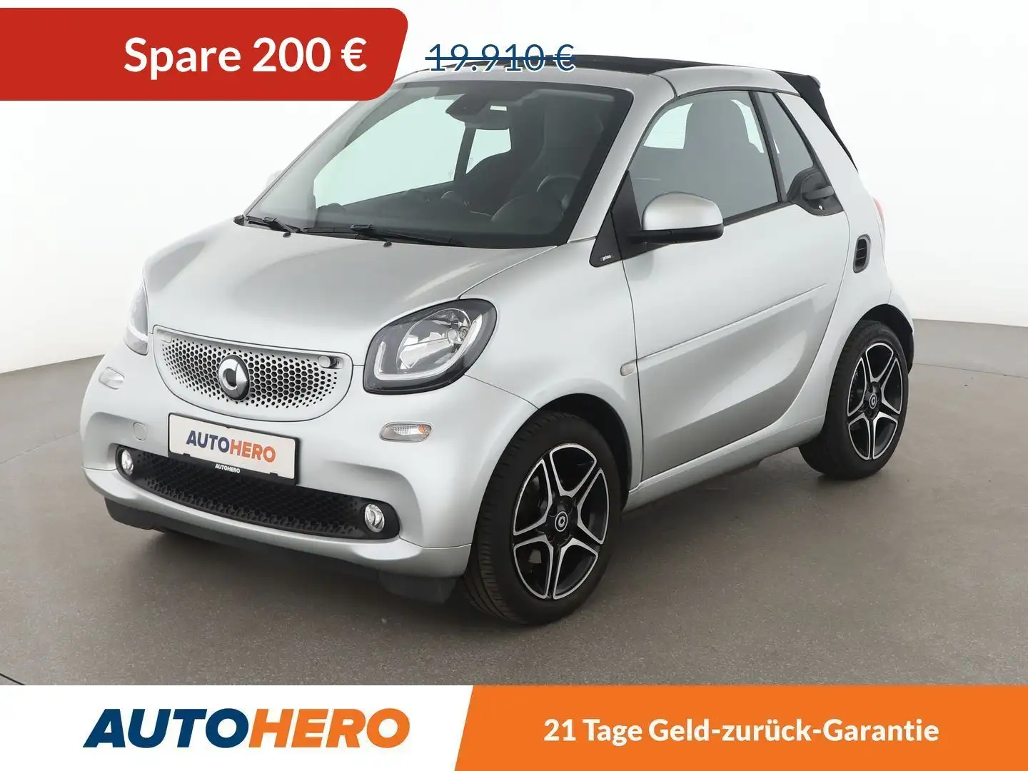 smart forTwo 0.9 Turbo Basis Prime Aut.*CAM*TEMPO*SHZ*JBL* Silber - 1