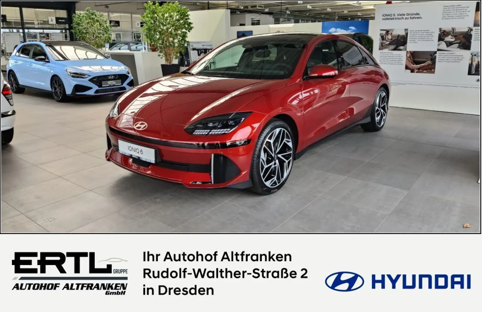 Hyundai IONIQ 6 77,4 kWh 4WD Uniq Red - 1