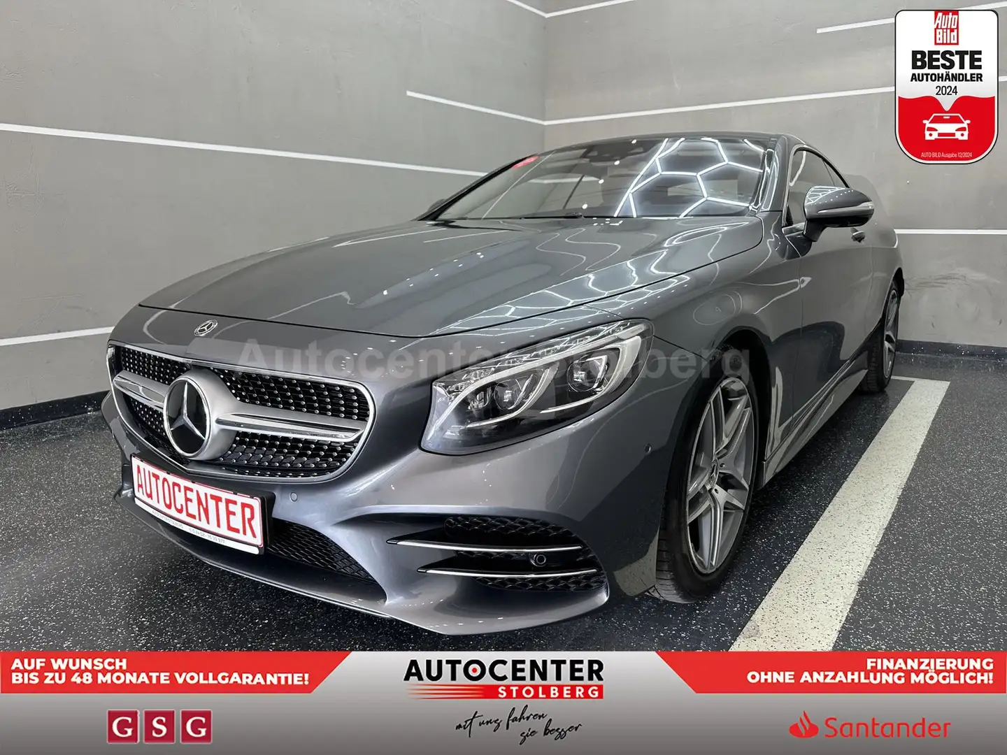 Mercedes-Benz S 560 4Matic "1 HAND-PANO-LEDER-NAVI-BURMESTER" Grau - 1