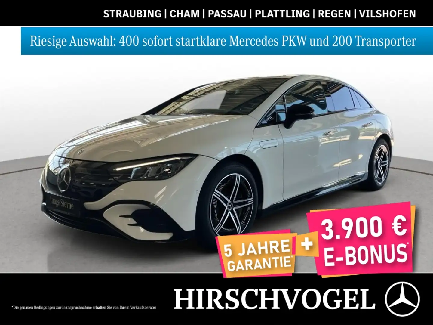 Mercedes-Benz EQE 300 AMG-Line/Electric Art+Night+AHK+DISTRON Weiß - 1