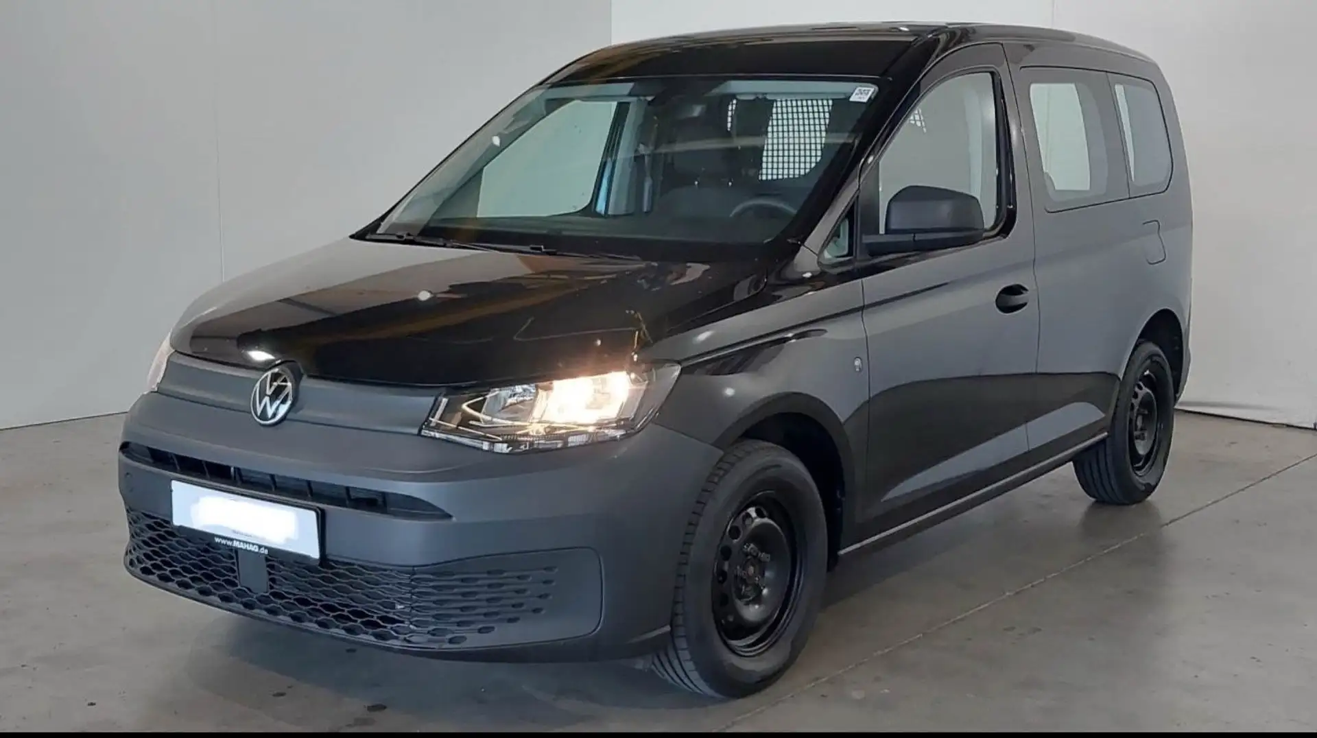 Volkswagen Caddy Cargo 2.0 TDI KLIMA AHK PDC 1HAND EURO6 Schwarz - 1