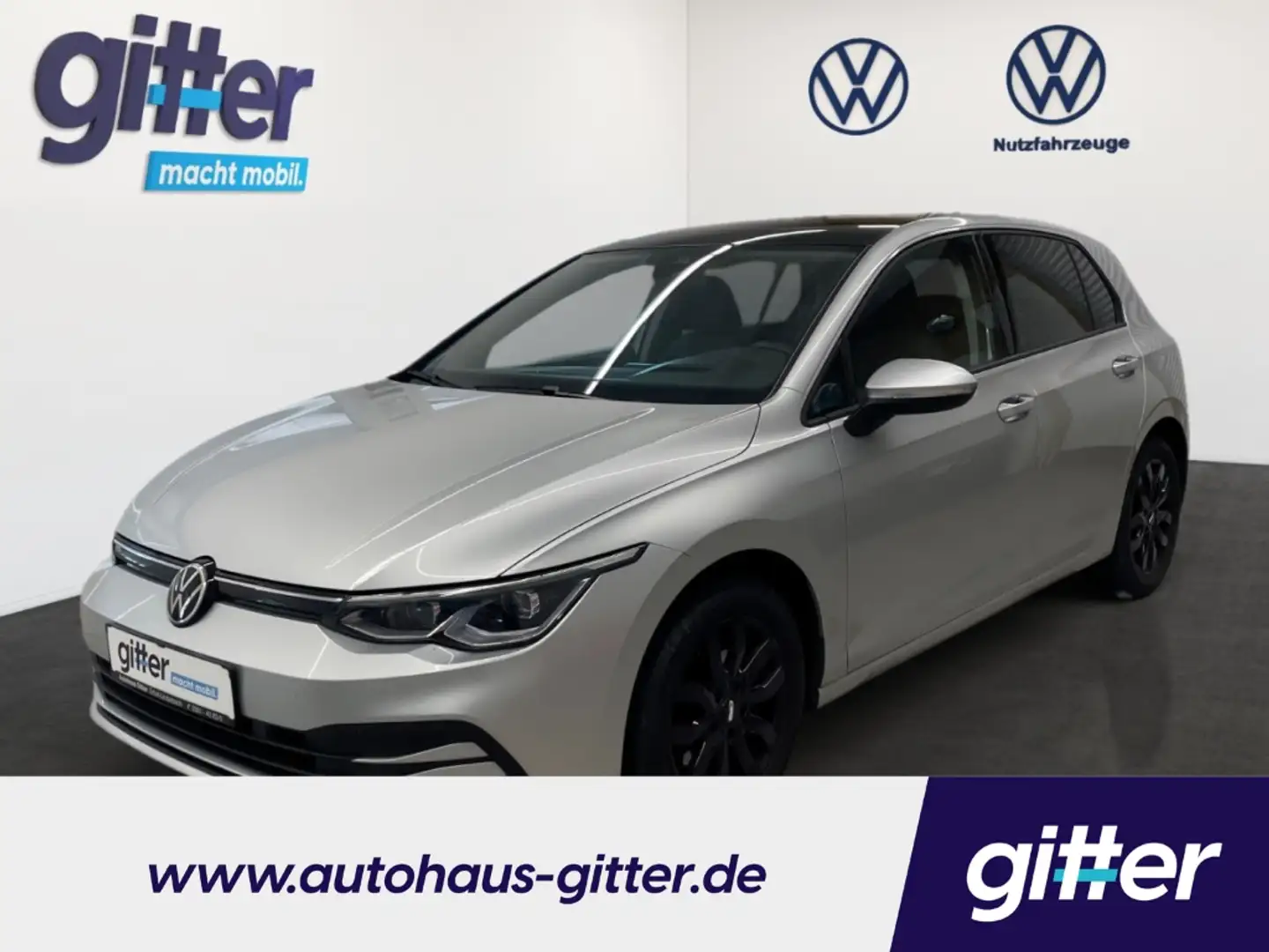 Volkswagen Golf 1.5 Life PANNO HEAD UP KLIMA HUD StandHZG El. Pano Silber - 1