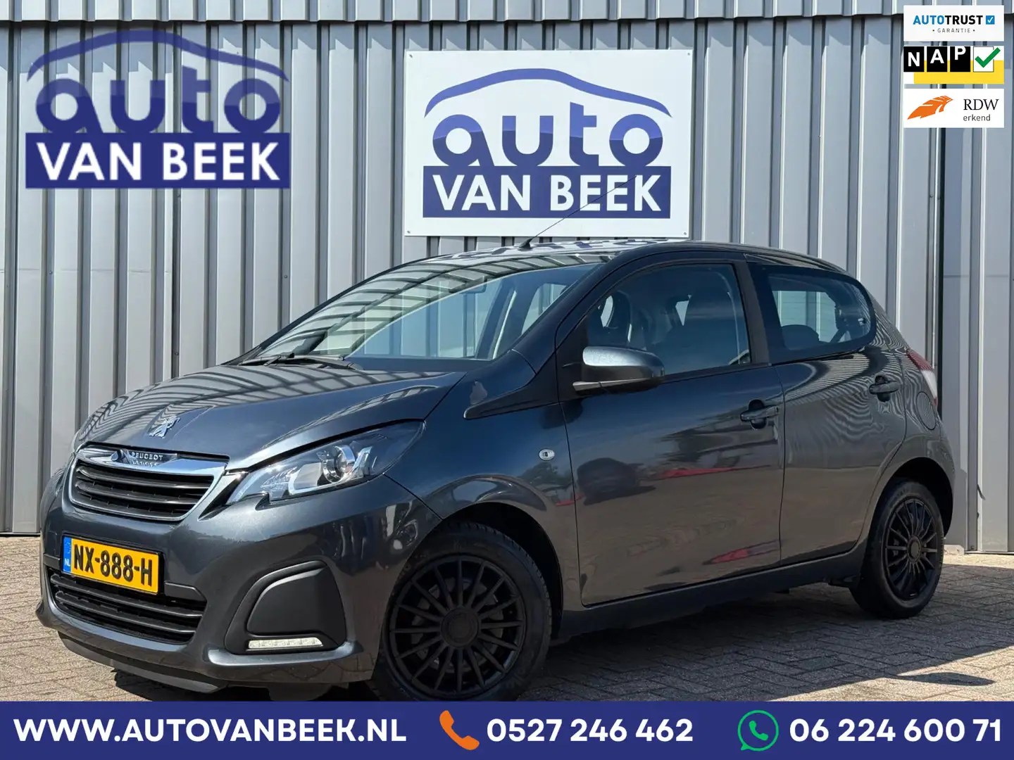 Peugeot 108 1.0 e-VTi Active|Airco|Bl.tooth|Metallic Grau - 1