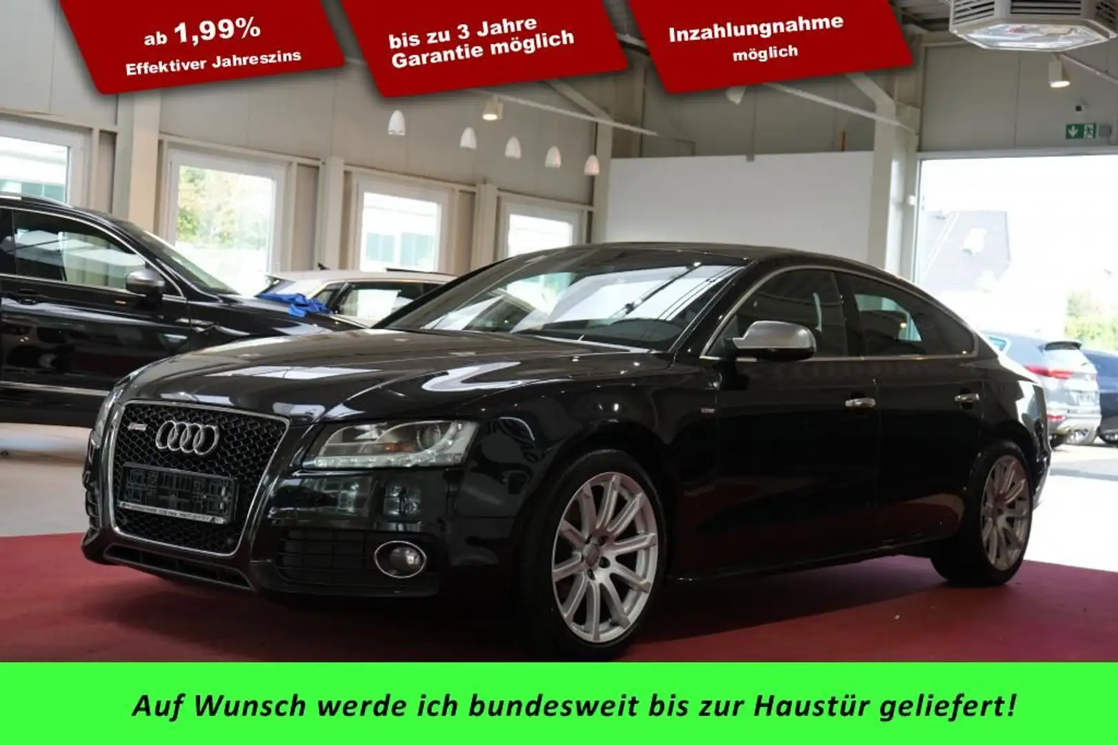 Audi A5 2.0 TFSI Sportback S-Line *Pano*Navi*LEDER* Negro - 1