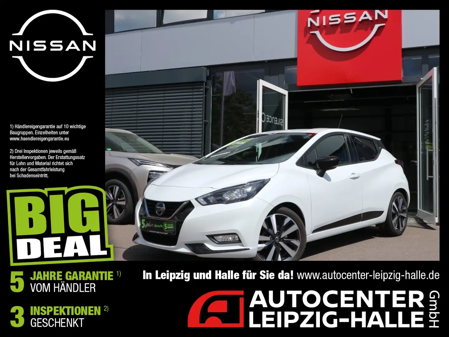 Nissan Micra 1.0 IG-T CVT N-Design Navi Kamera LED SHZ Weiß - 1