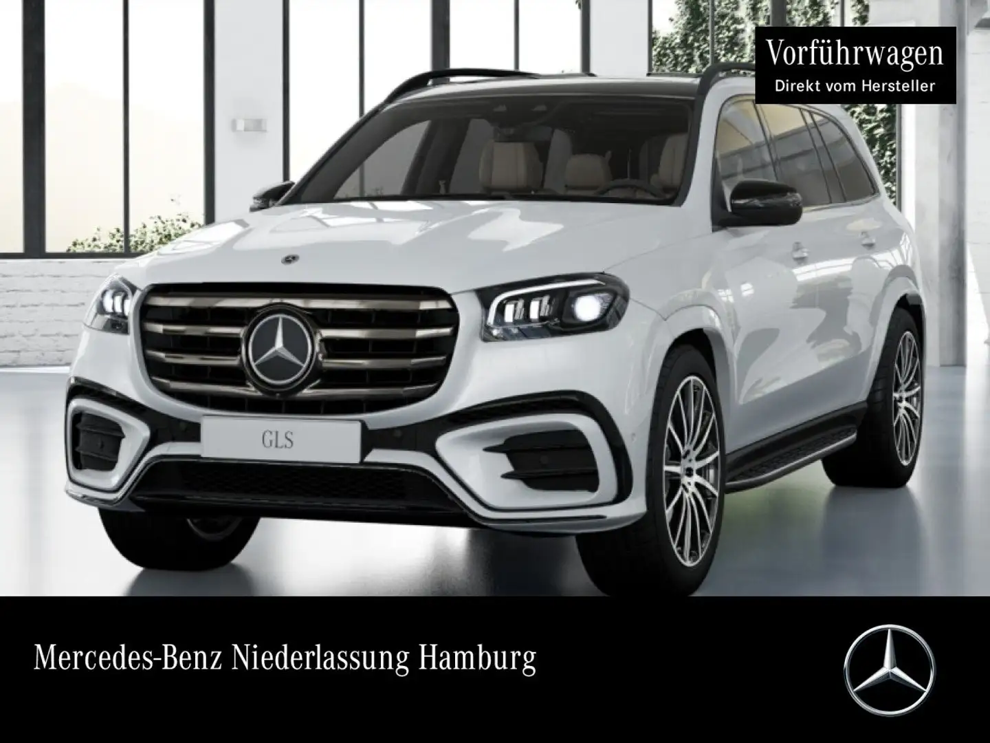 Mercedes-Benz GLS 450 d 4M AMG+NIGHT+PANO+360+AHK+MULTIBEAM+HUD Weiß - 1