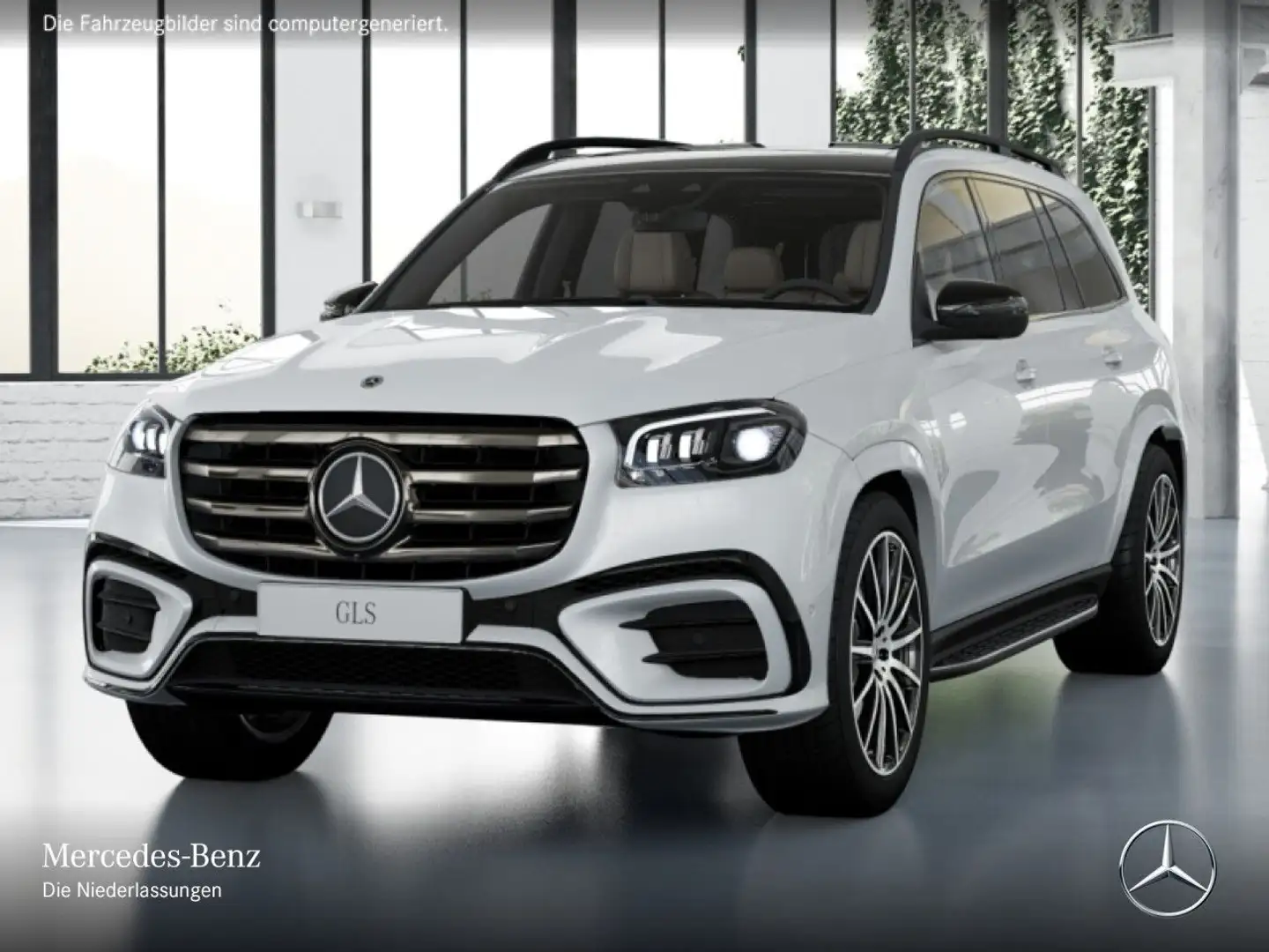 Mercedes-Benz GLS 450 d 4M AMG+NIGHT+PANO+360+AHK+MULTIBEAM+HUD Weiß - 2