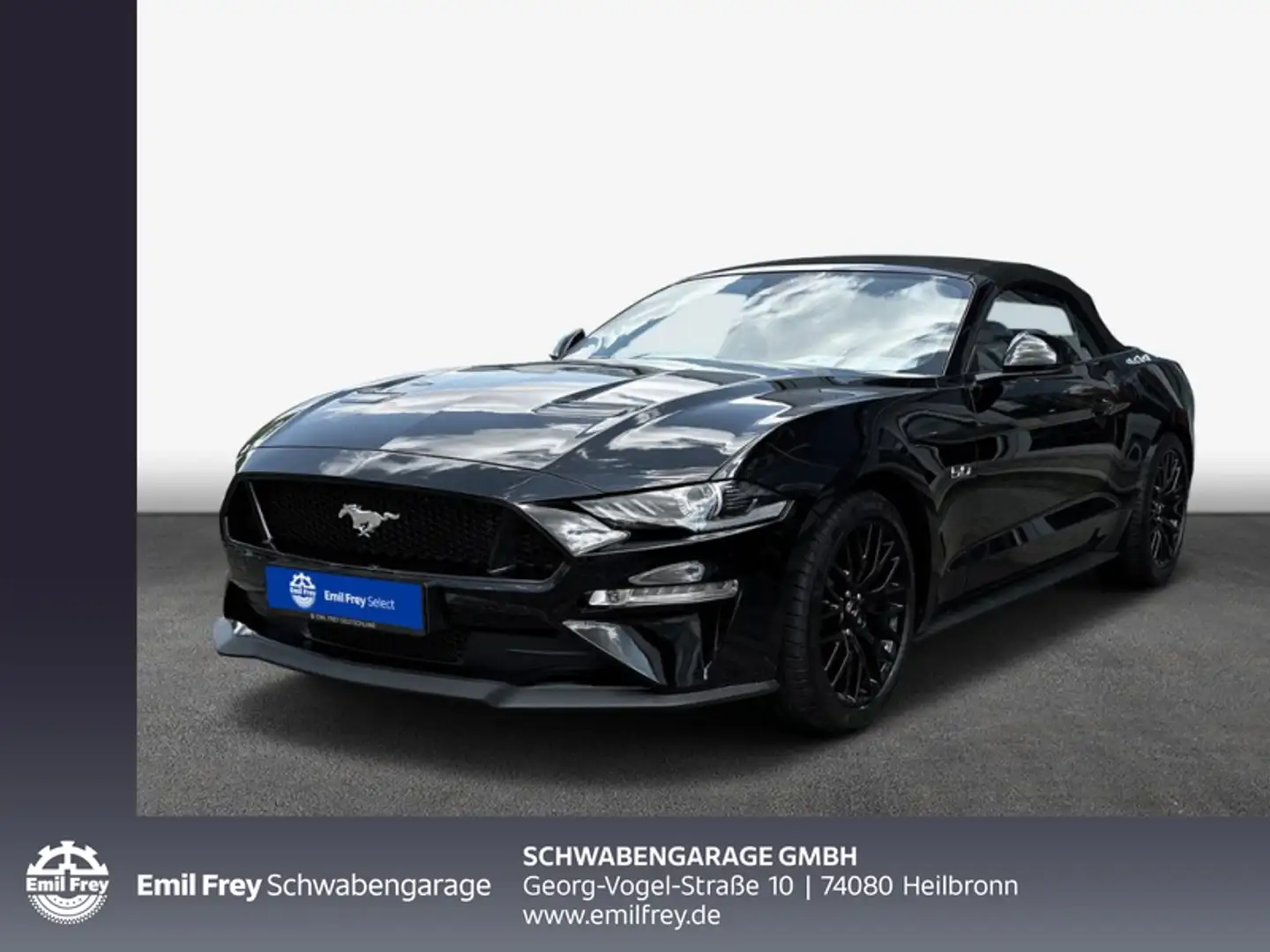 Ford Mustang Convertible 5.0 Ti-VCT V8 Aut. GT 330 kW, Noir - 1