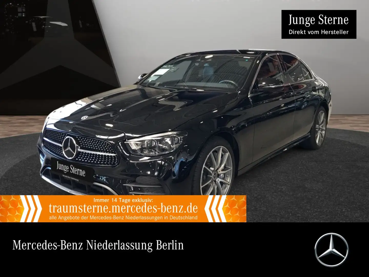 Mercedes-Benz E 300 de AMG+MULTIBEAM+FAHRASS+BURMESTER+KAMERA+9G Schwarz - 1