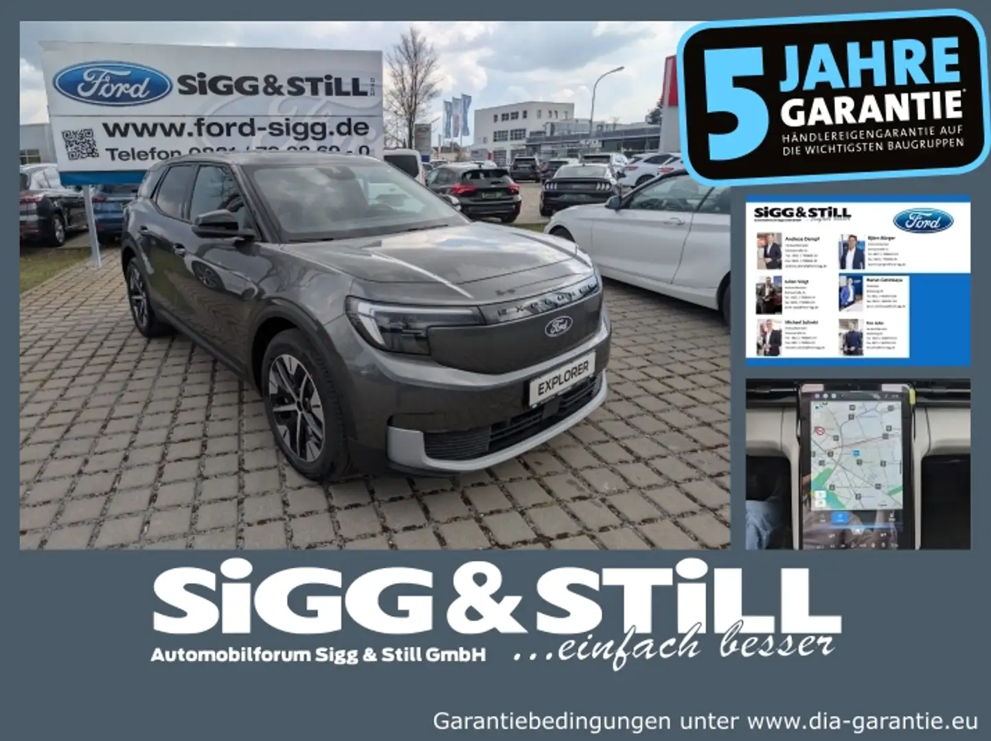 Ford Explorer BEV Extended Range RWD IACC*NAVI*BLIS Gris - 1