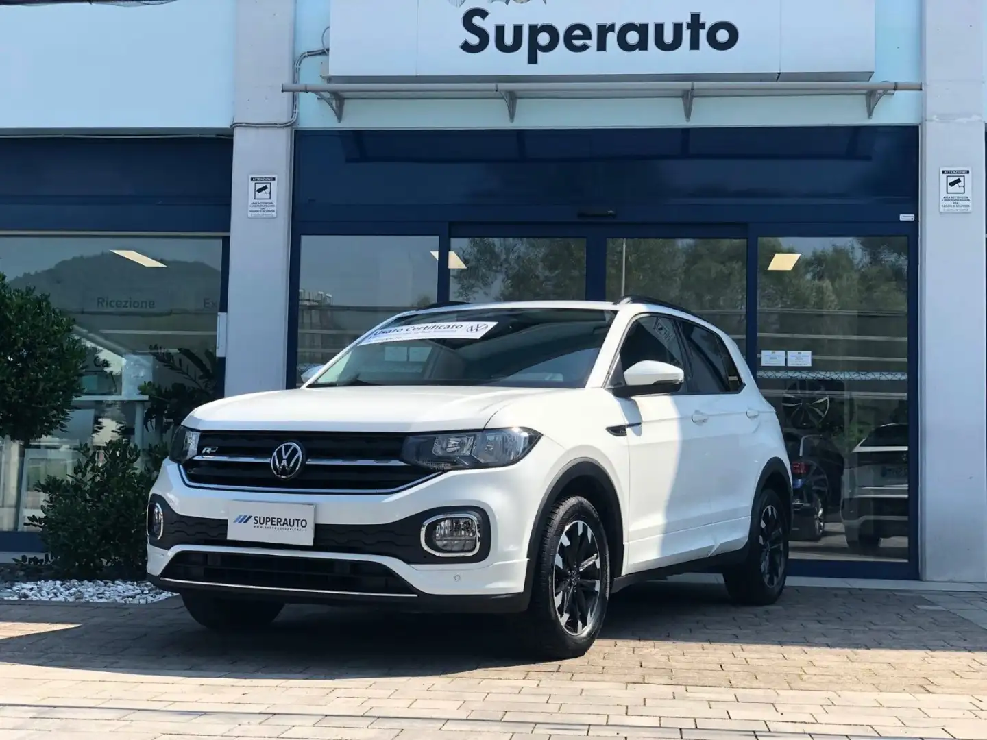 Volkswagen T-Cross 1.0 TSI *R-LINE EXTERIOR*CERCHI LEGA 16''* Bianco - 2