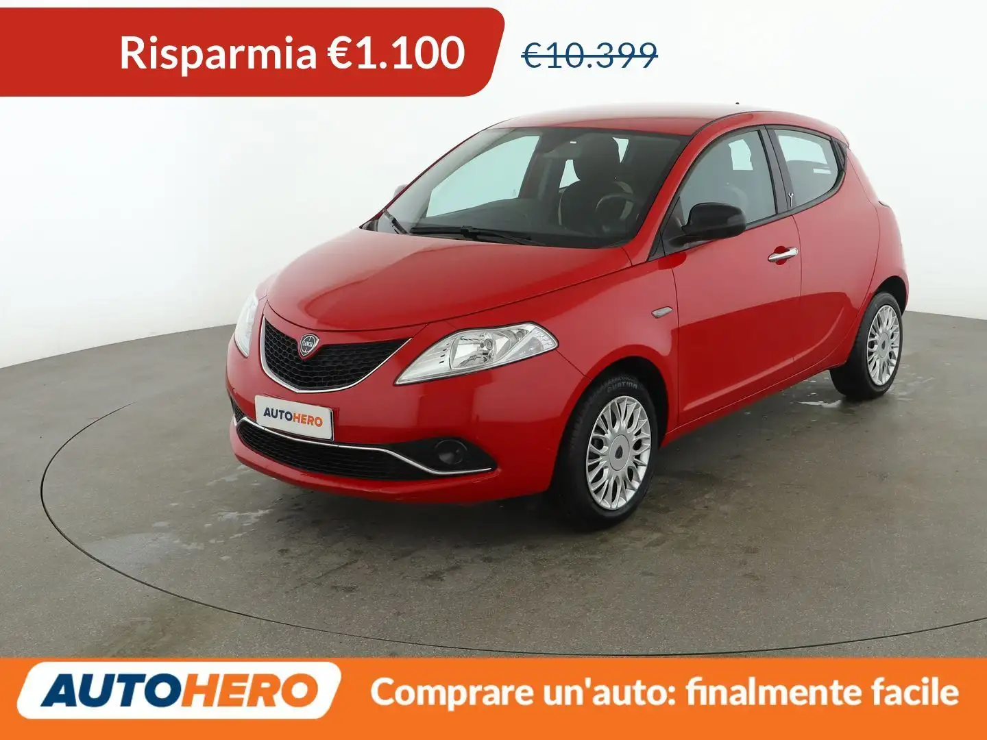 Lancia Ypsilon 1.2 Gold 69 CV Rouge - 1