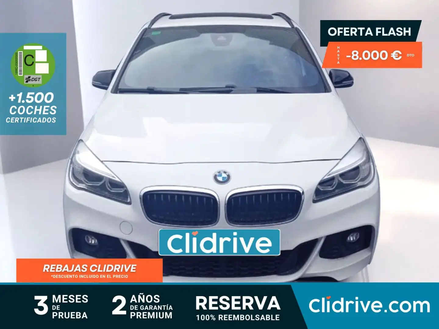 BMW 220 Gran Tourer 220dA xDrive Blanc - 1