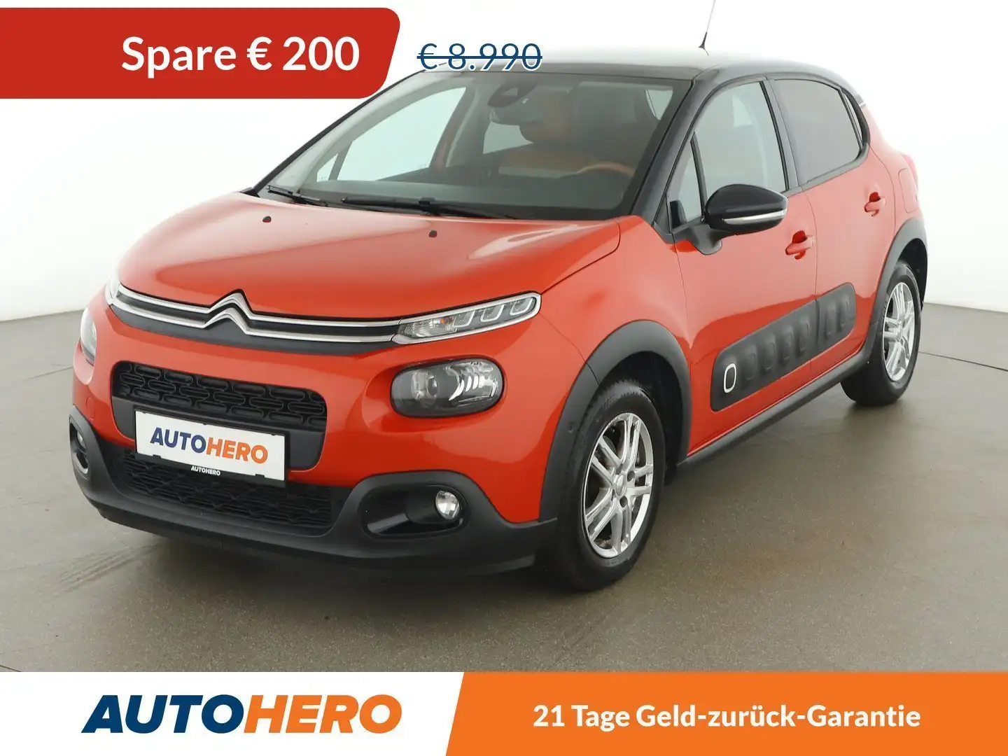 Citroen C3 1.2 PureTech Shine *NAVI*CAM*TEMPO*PANO* Orange - 1