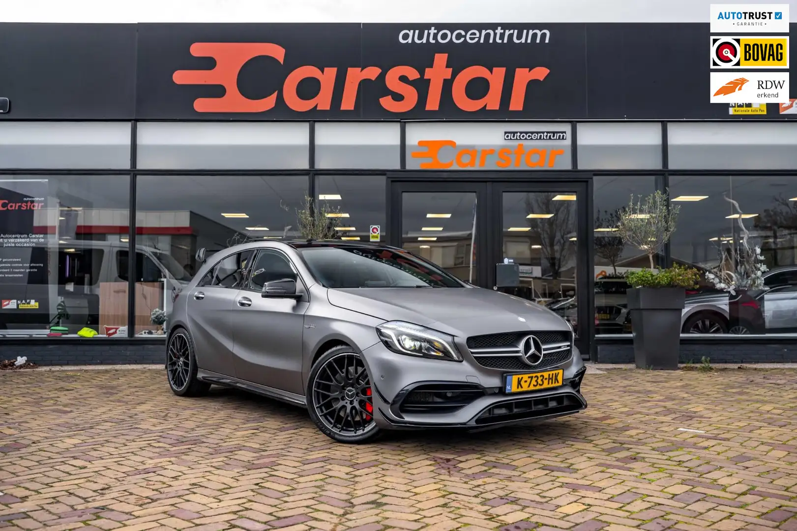 Mercedes-Benz A 45 AMG 4MATIC|KUIP|PANO|SPOILER Grijs - 1
