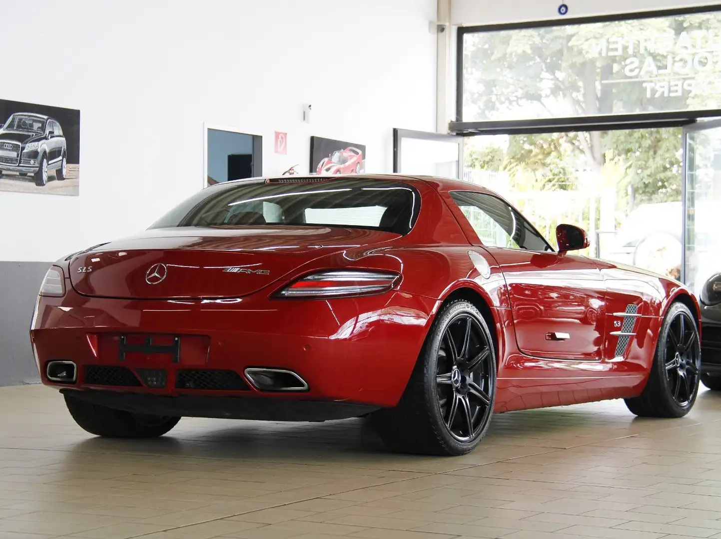 Mercedes-Benz SLS COUPE *KAMERA*B&O*LEDER-ROT*20"AMG* Rojo - 2