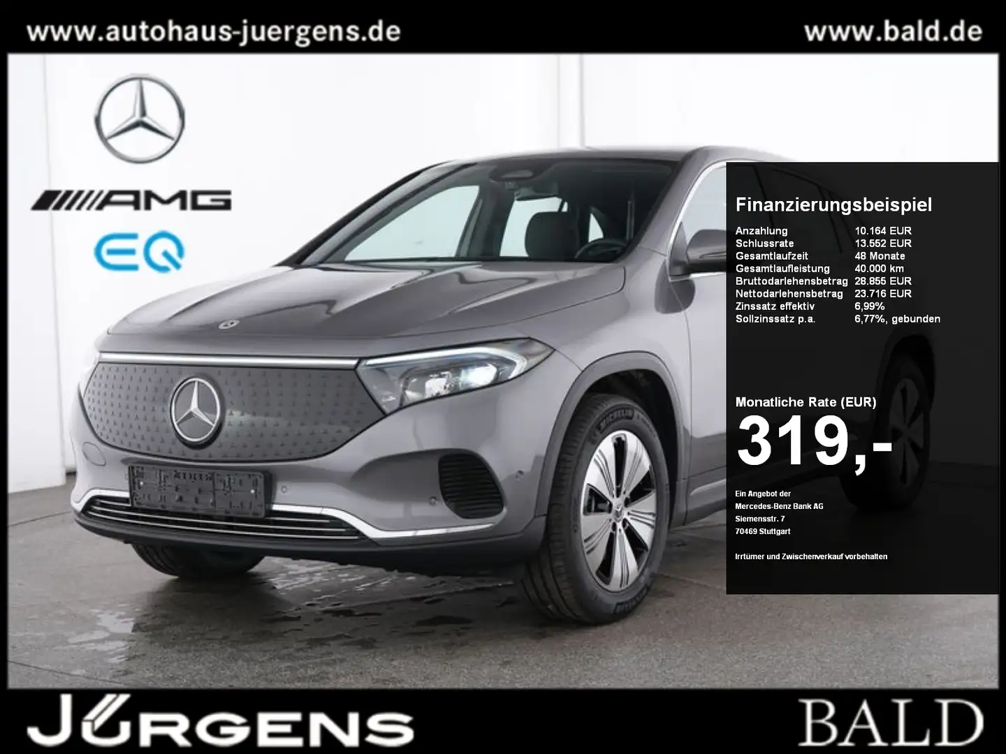 Mercedes-Benz EQA 300 4M Progressive/Navi/Cam/LED/Shz/Ambi/18" Gri - 1