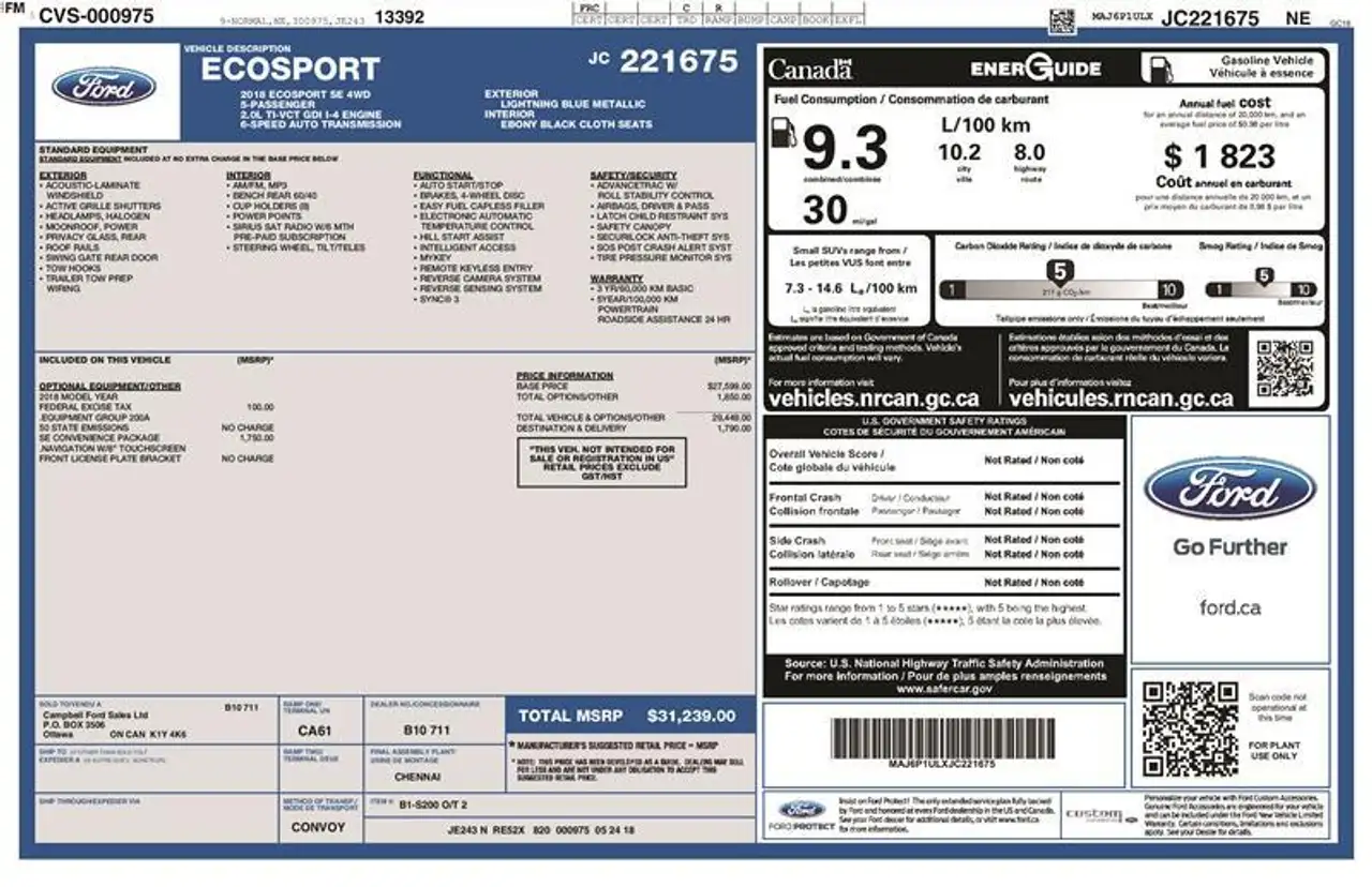 Ford EcoSport photo Ford EcoSport