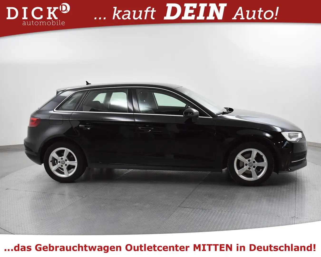 Audi A3 Sportb 1.6d S-Tr XEN+NAV+SHZ+TEM+APS+SOUND+MF Schwarz - 2