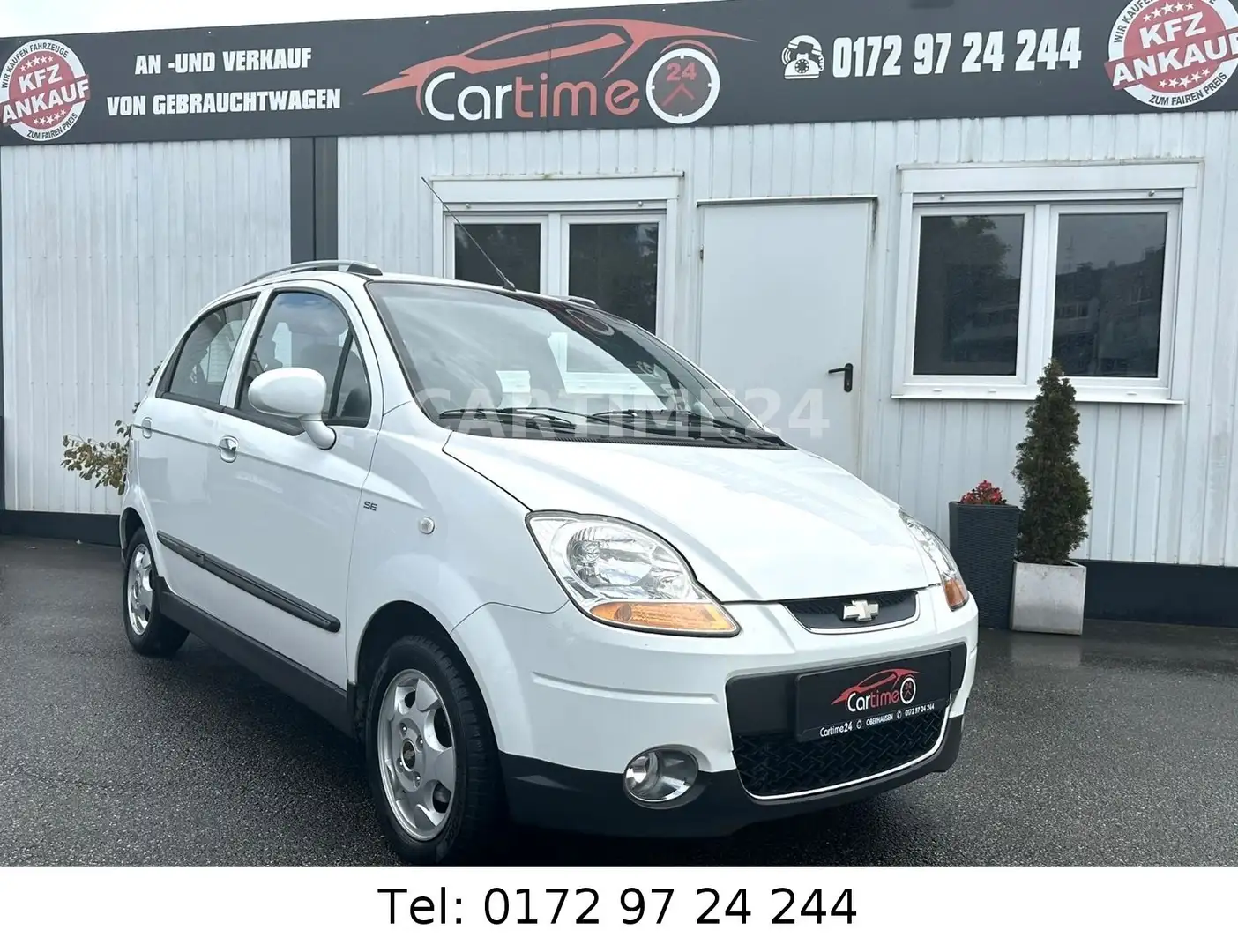 Chevrolet Matiz SE 1,0 Ltr.* WENIG KM*KLIMA*TÜV NEU* Weiß - 2