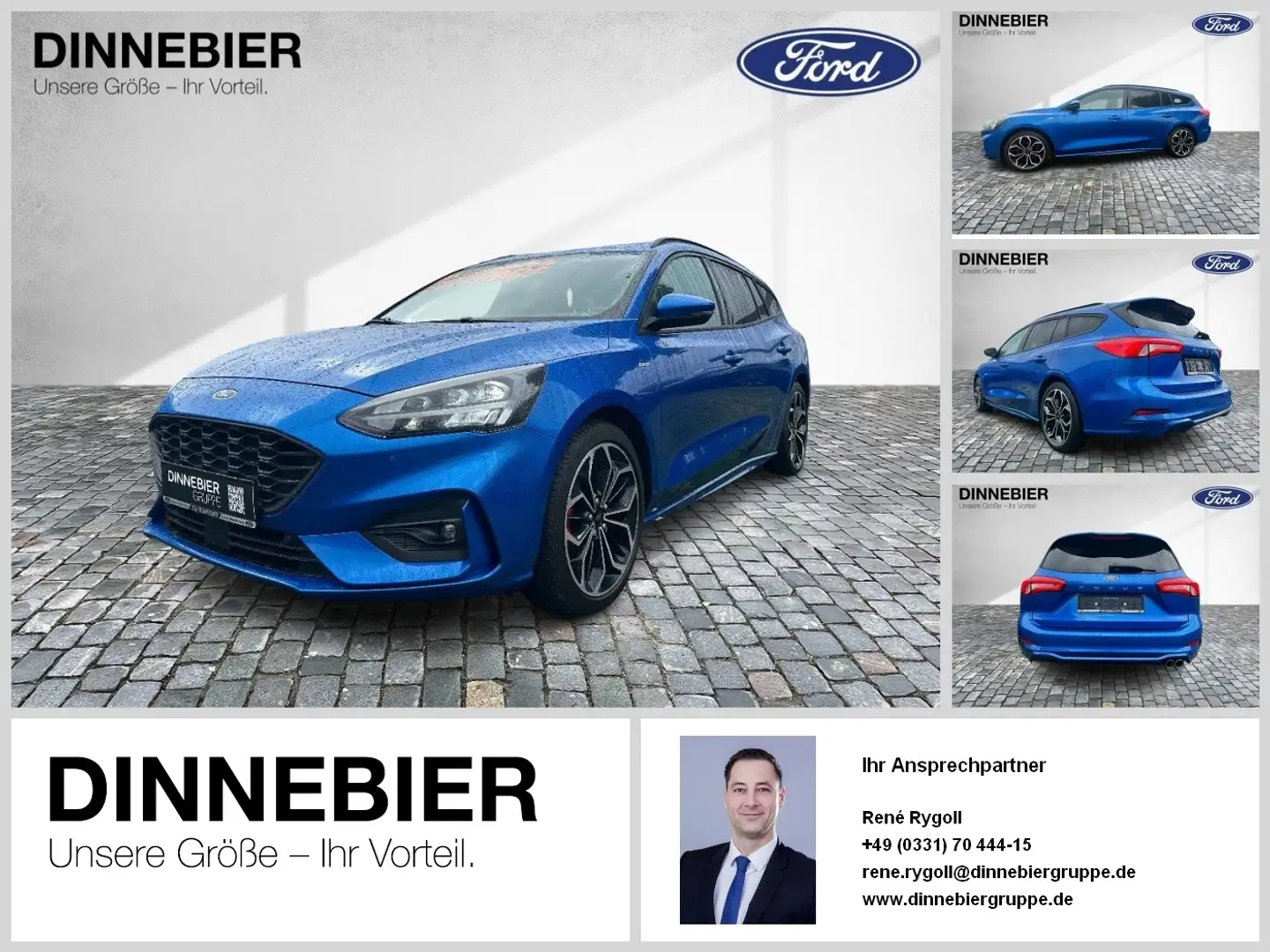 Ford Focus St-Line LED+Navigation+PDC+Winterpaket Blau - 1
