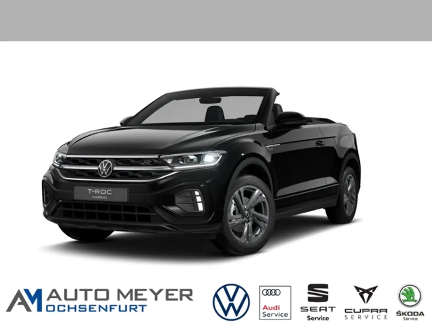 Volkswagen T-Roc Cabriolet R-Line 1.5 l DSG AHK Navi IQ.DRIVE Ganz Zwart - 1