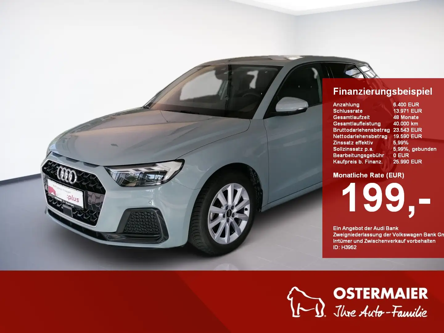 Audi A1 Sportback ADVANCED 30TFSI 116PS S-TRONIC ACC.5J-G. Gris - 1