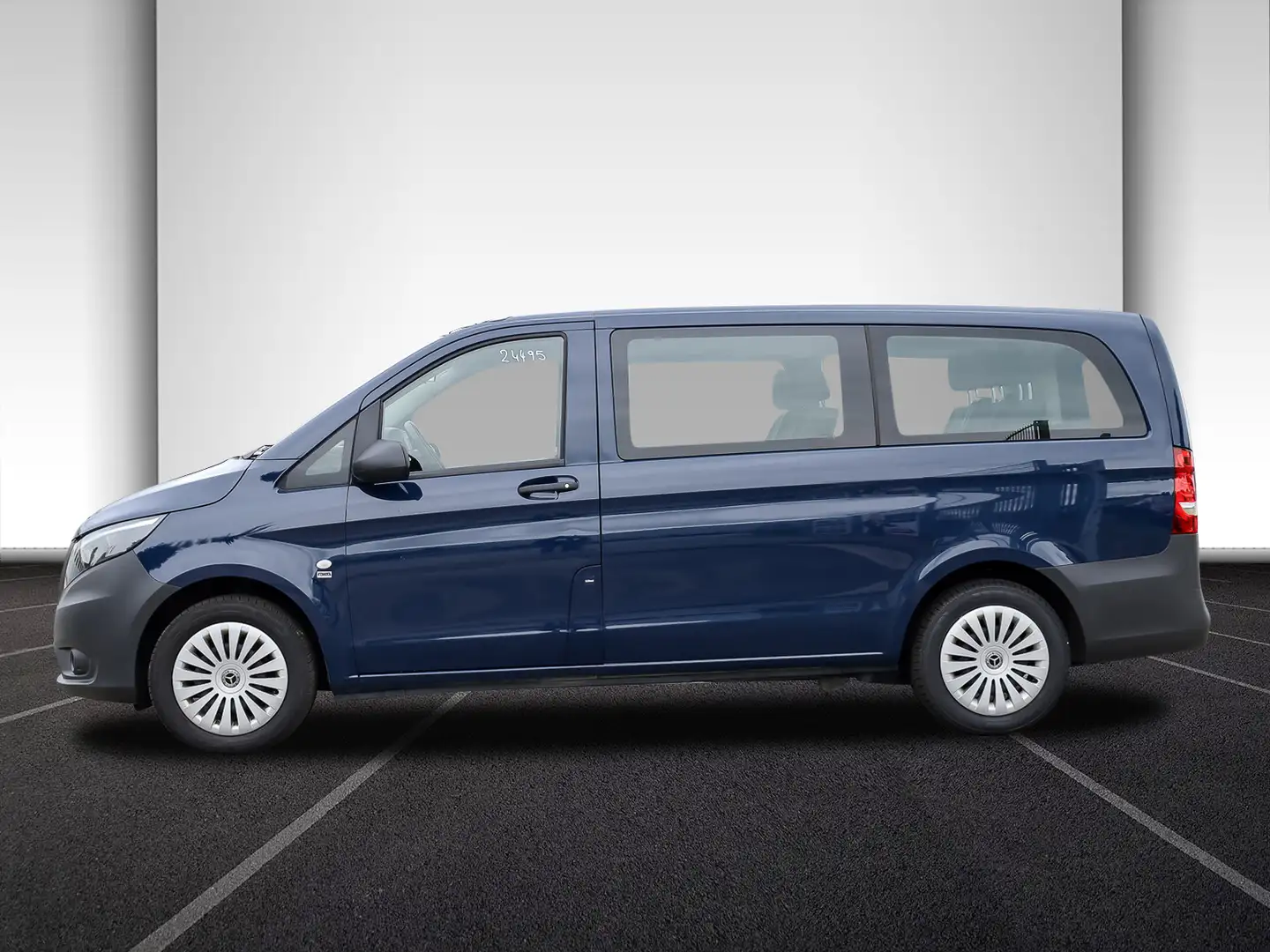 Mercedes-Benz Vito 114 TourerPro,lang,Automatik,8Sitze,Navi Blauw - 2