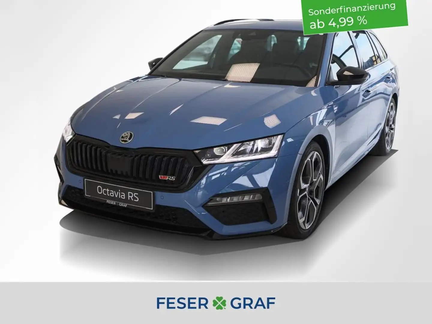 Skoda Octavia Combi 2.0 TDI RS DSG LED ACC eSitze Bleu - 1