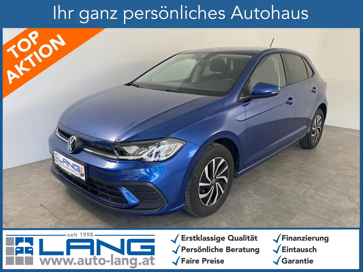 Volkswagen Polo 1.0 TSI Life OPF LED*ACC*SITZHEIZUNG 70 kW (95 ... Blau - 1
