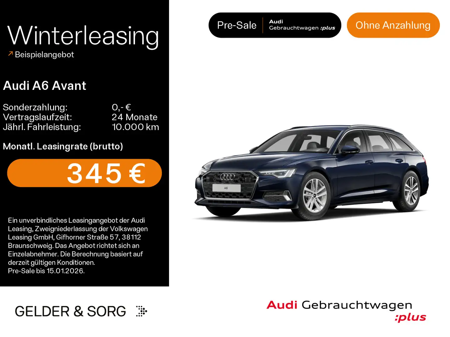 Audi A6 45 TFSI advanced AHK*LED*Virtual*360° Blau - 1