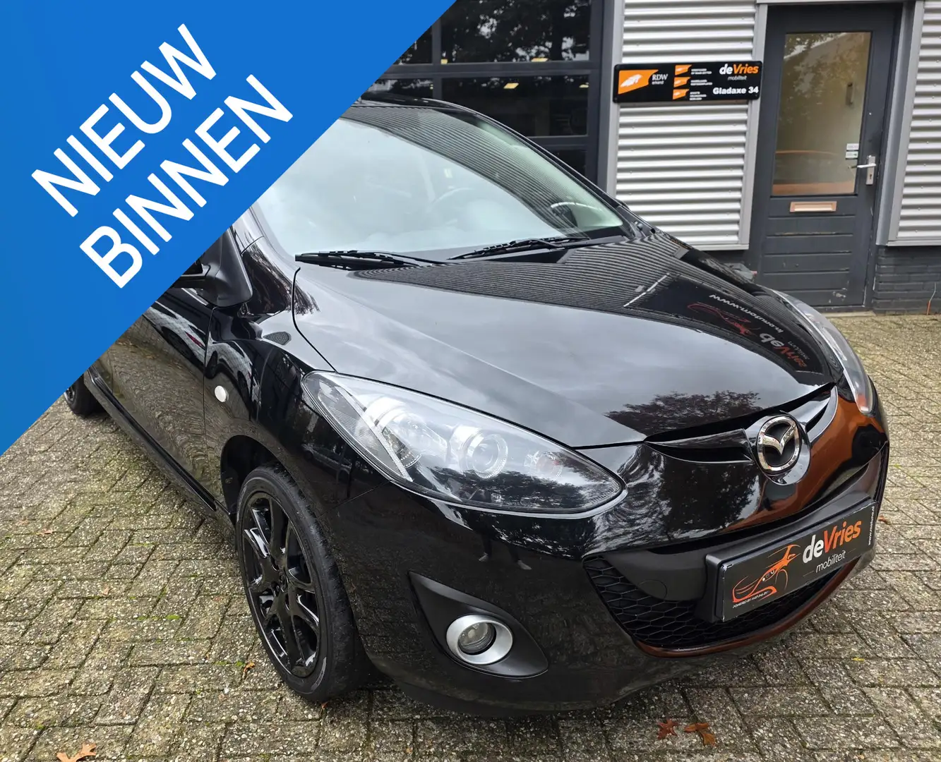 Mazda 2 1.5 GT-M **5DRS-AIRCO-CRUISECTRL** Zwart - 1