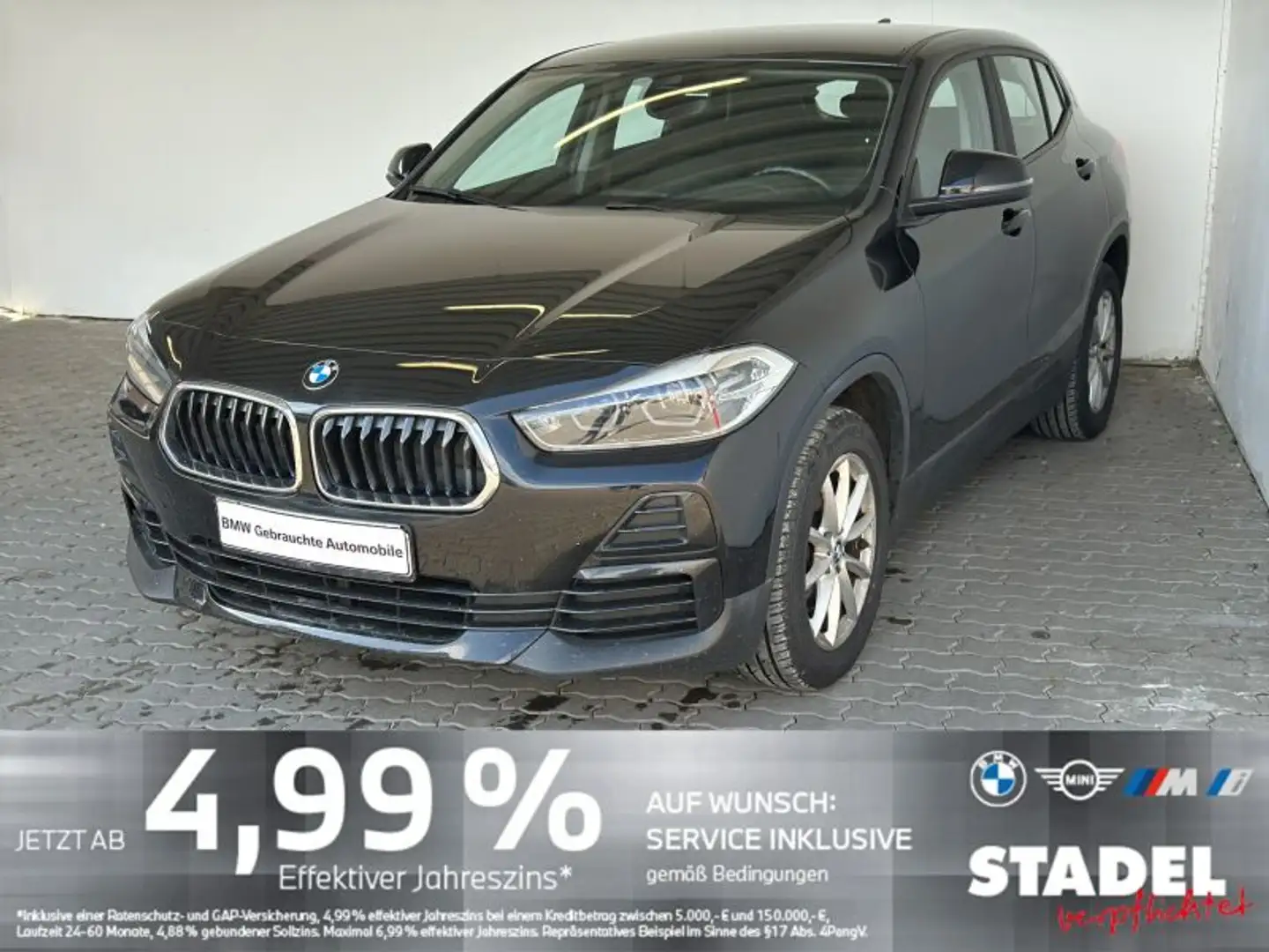 BMW X2 sDrive18i LED.Sport-LR.MuFuLr.DAB.Tempomat Schwarz - 1