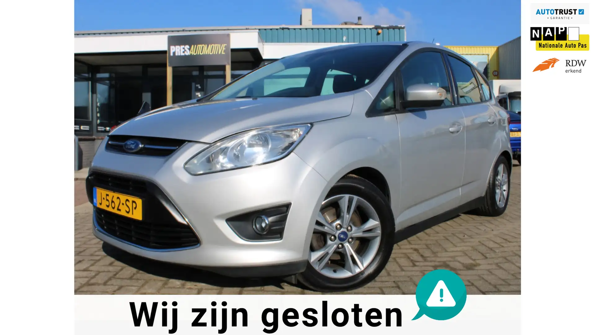 Ford C-Max 1.0 Ambiente |CLIMA|PDC|STOELVERWARMING|TREKHAAK Gris - 1