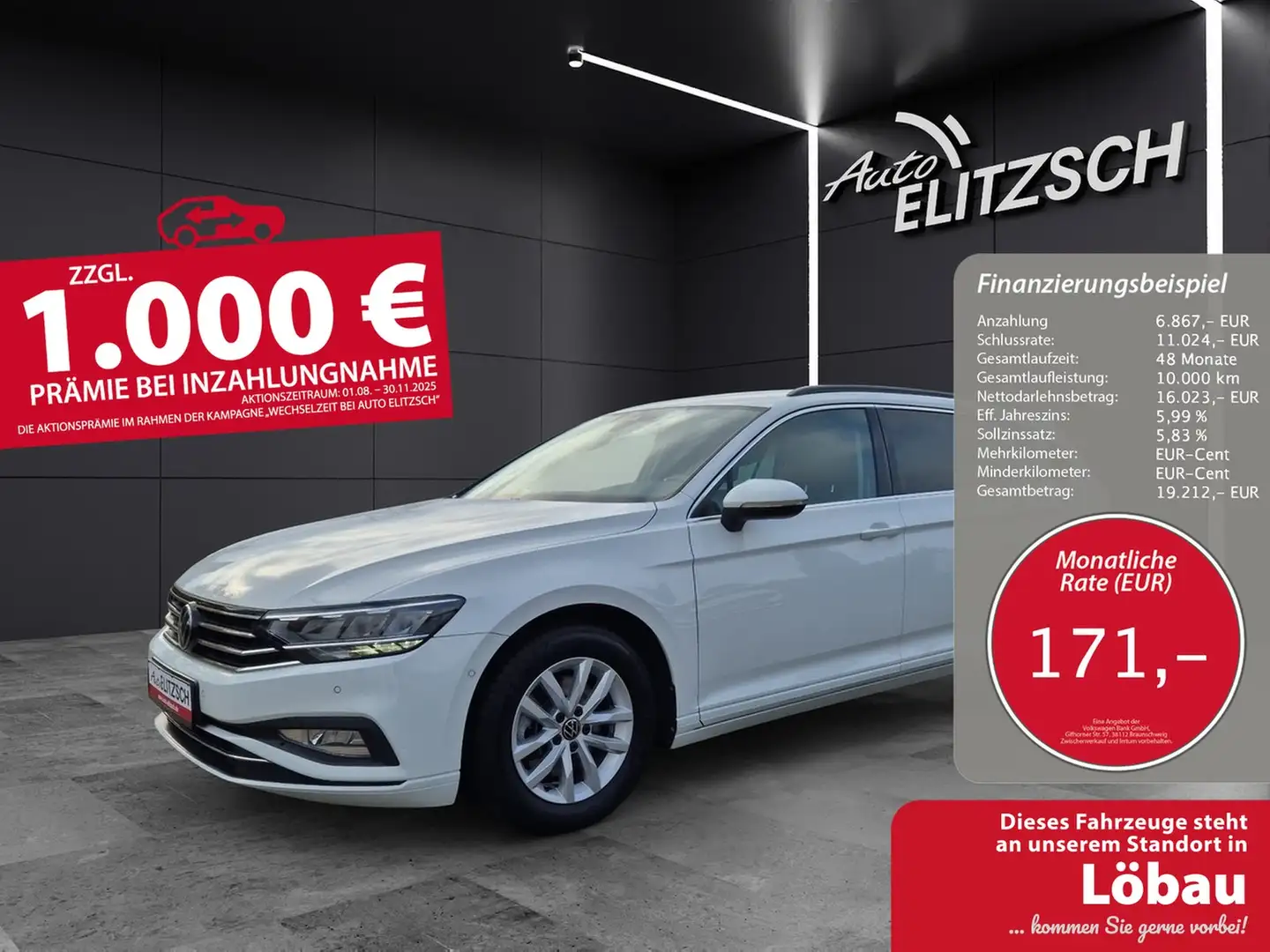 Volkswagen Passat Variant TDI Business DSG STH LED Navi AID ACC RFK SH Weiß - 1