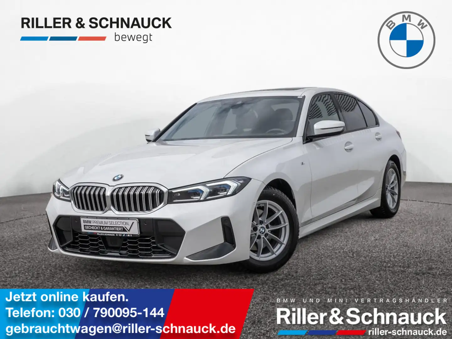 BMW 320 i M-Sport GLASDACH+ACC+HUD+MEM Weiß - 1