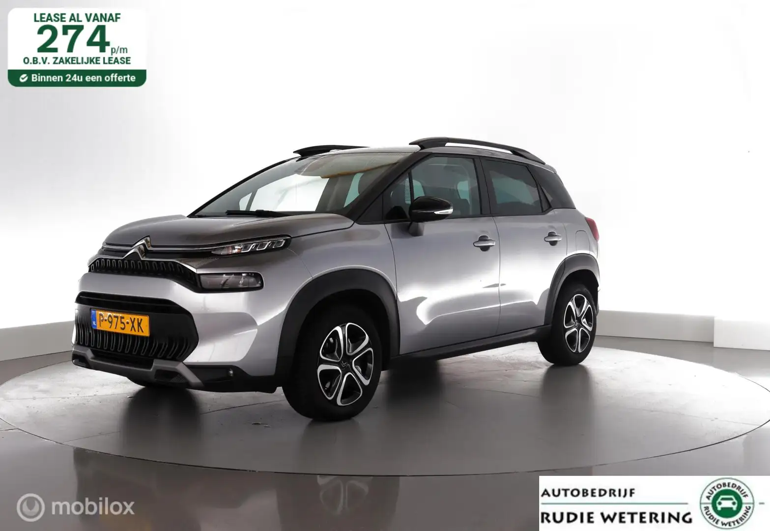Citroen C3 Aircross 1.2 110PK Feel trekhaak|led|nav|dab|cam|pdc Grijs - 1