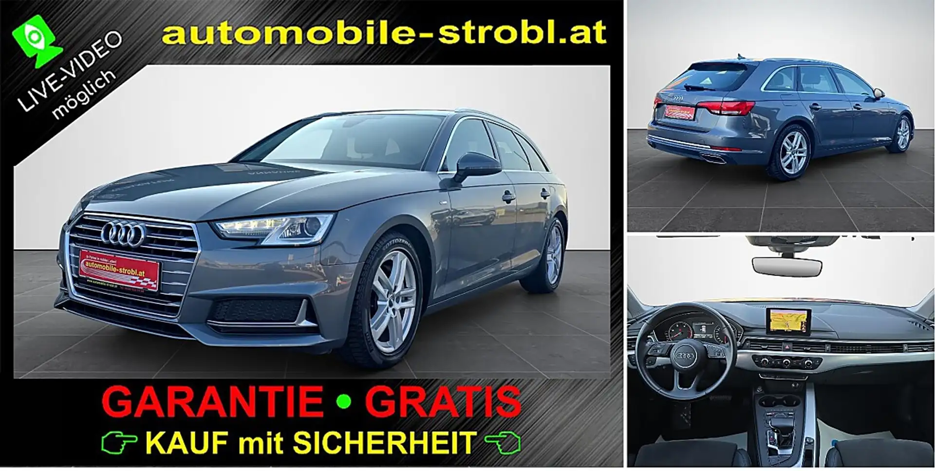 Audi A4 Avant 40 TDI sport S-tr. *AHV*Navi*Xenon*GARANTIE* Grau - 1